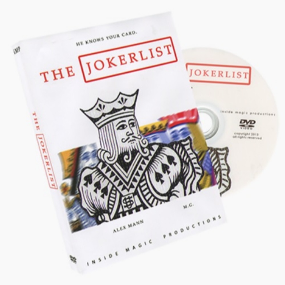 The Jokerlist (DVD + Gimmick) by Alex Mann and M.G